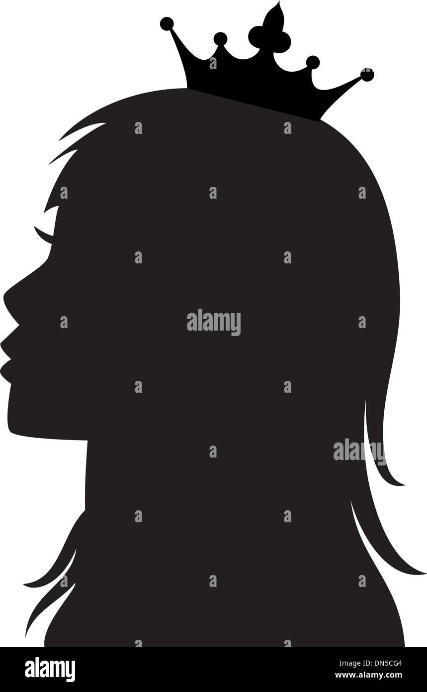 Vector de la princesse ou la reine Illustration de Vecteur