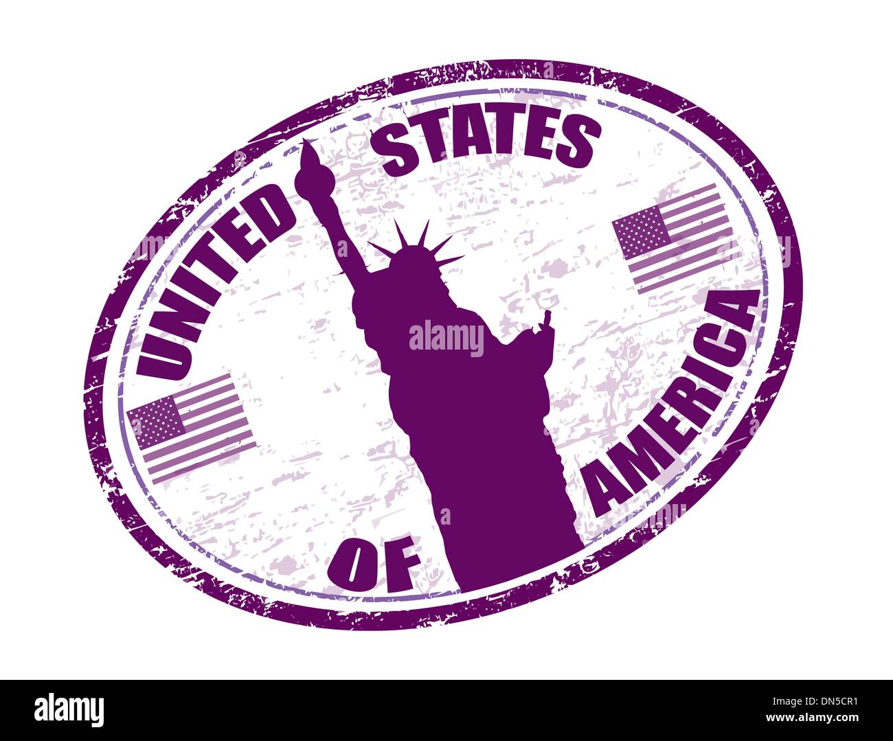 États-unis d'Amérique stamp Illustration de Vecteur