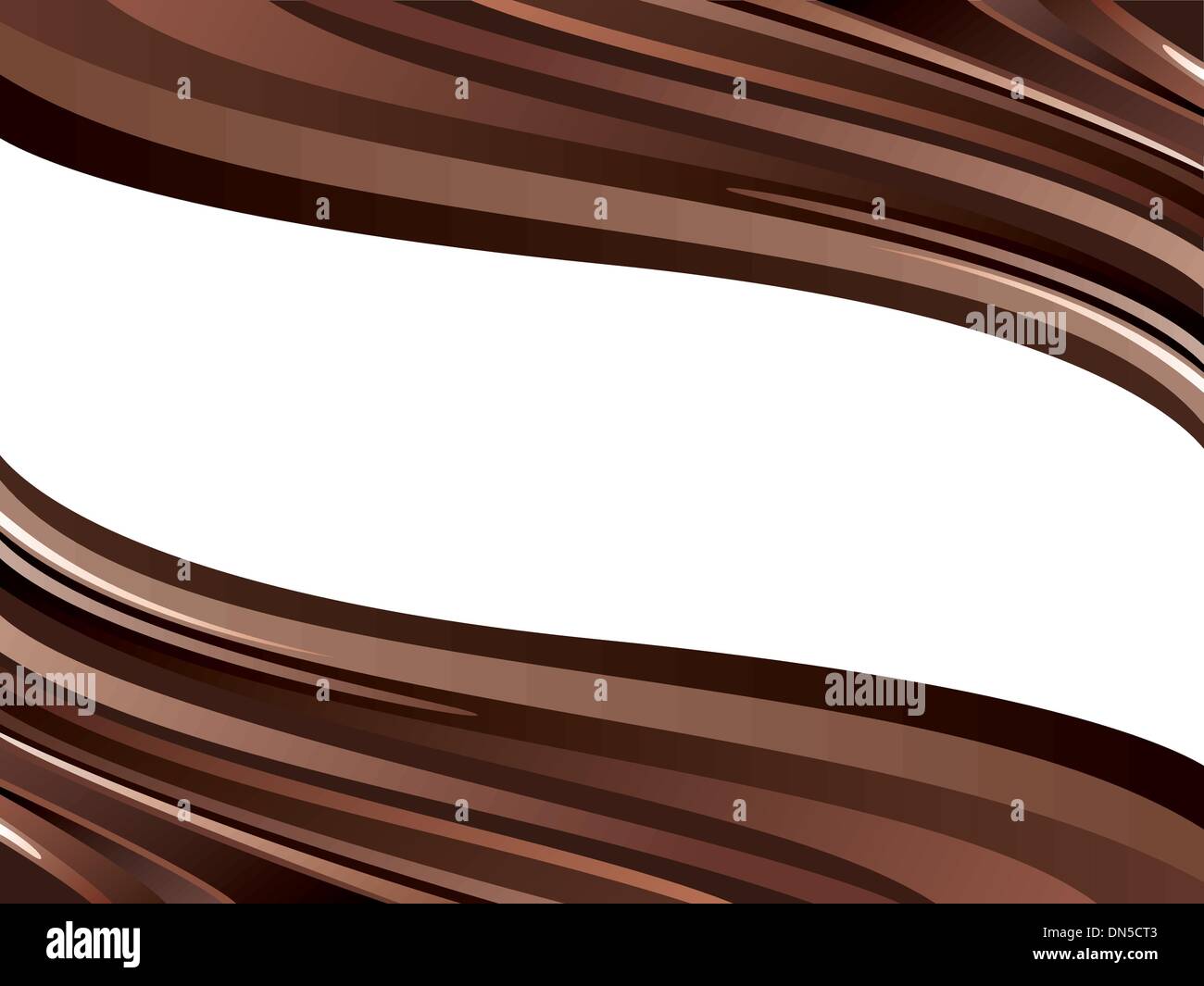 Deux vagues de chocolat brillant vecteur Illustration de Vecteur