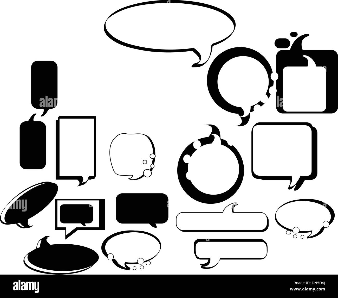 Ensemble de ressources Illustration de Vecteur