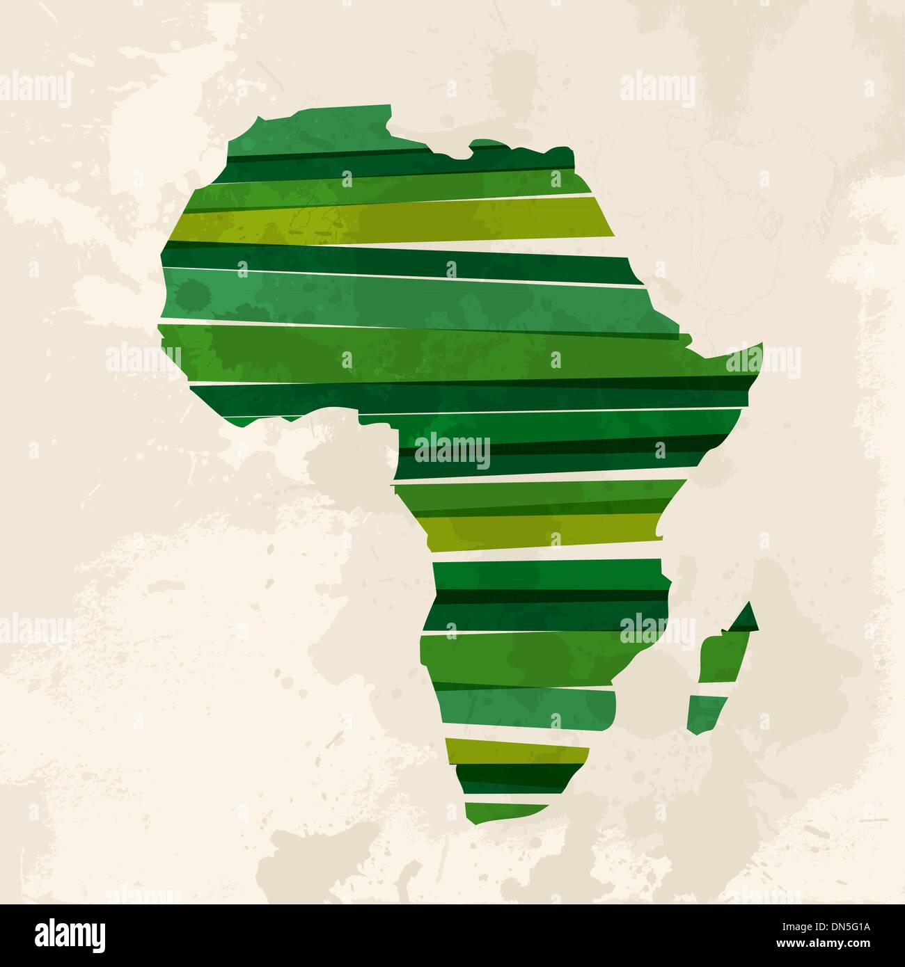 Afrique multicolore Vintage Illustration de Vecteur