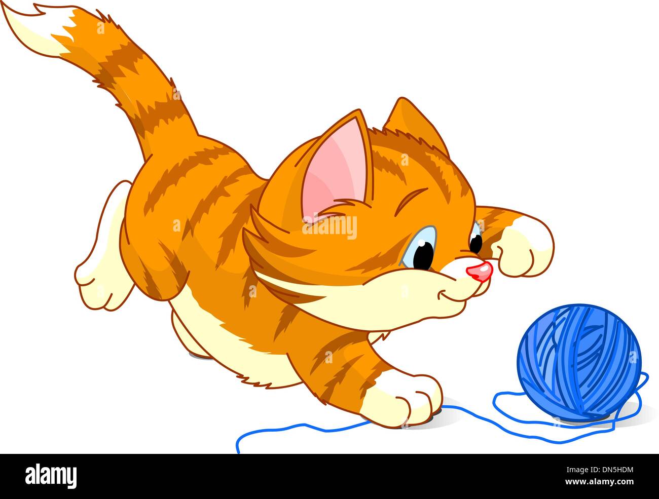Petit chat espiègle Image Vectorielle Stock - Alamy