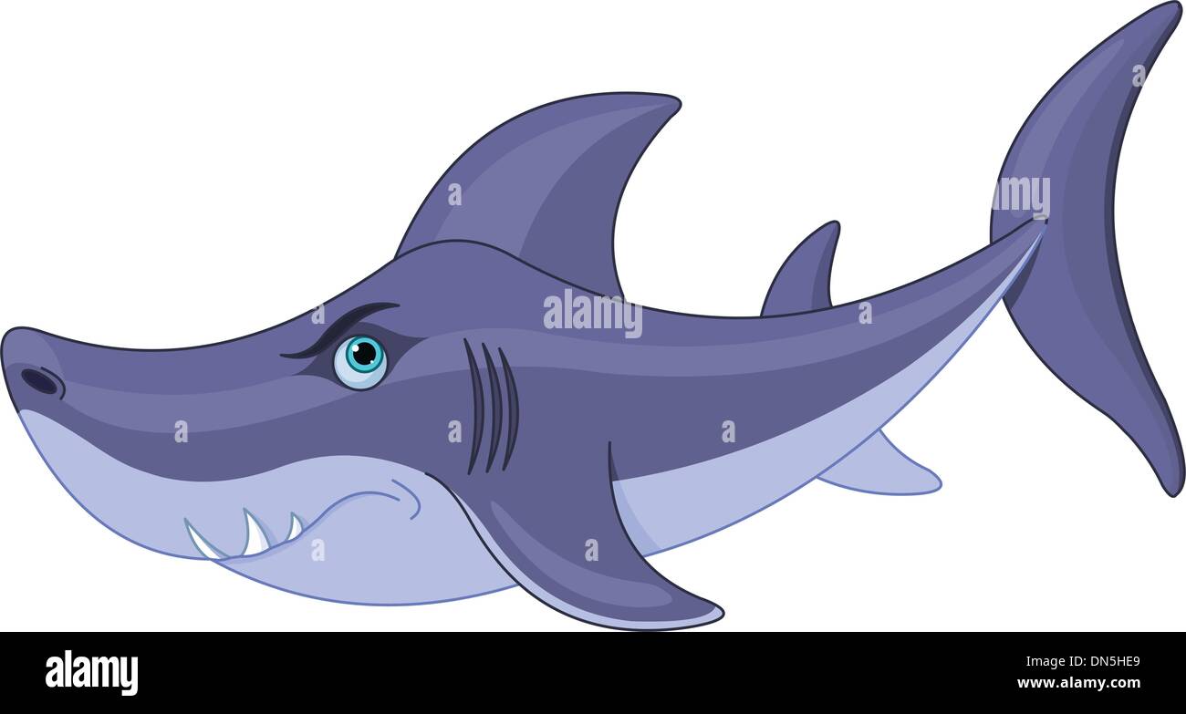 Shark mignon Illustration de Vecteur