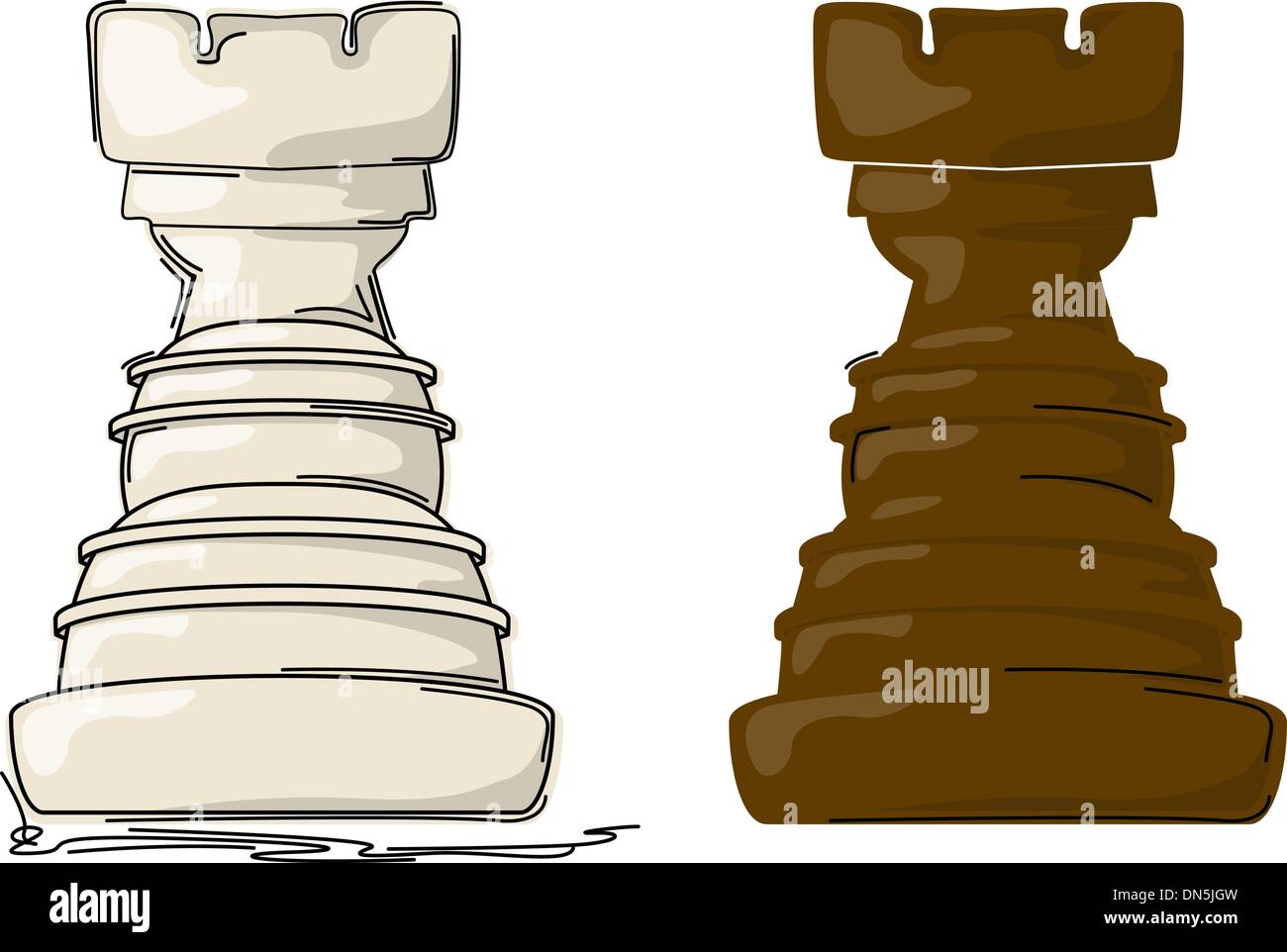Tour jeu d’échecs Illustration de Vecteur