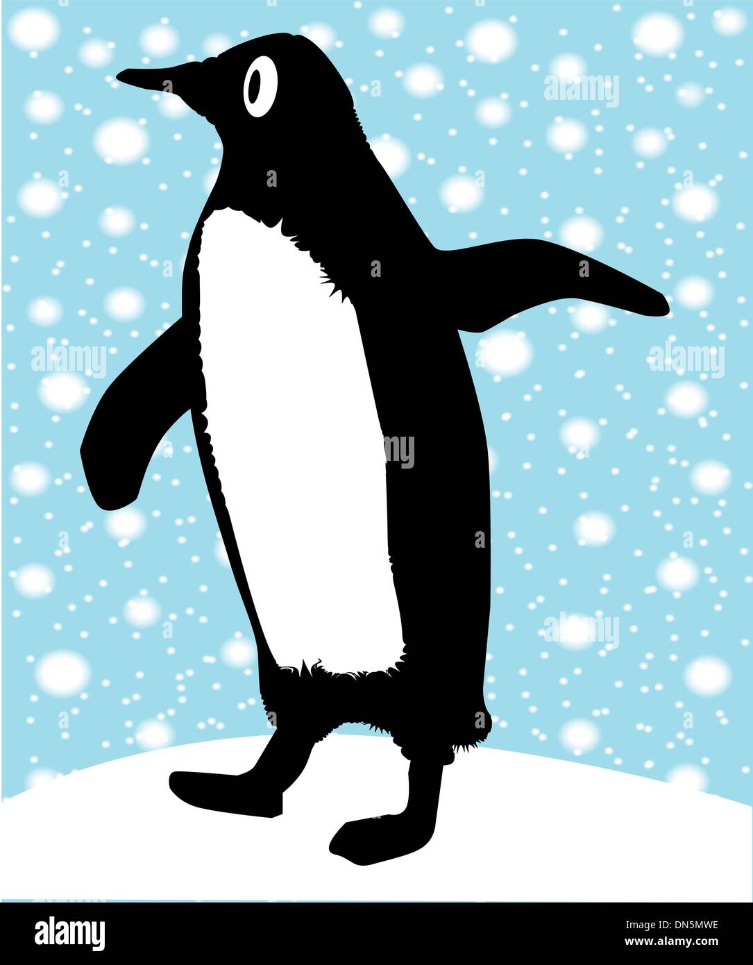 Pingouin de pointage Illustration de Vecteur