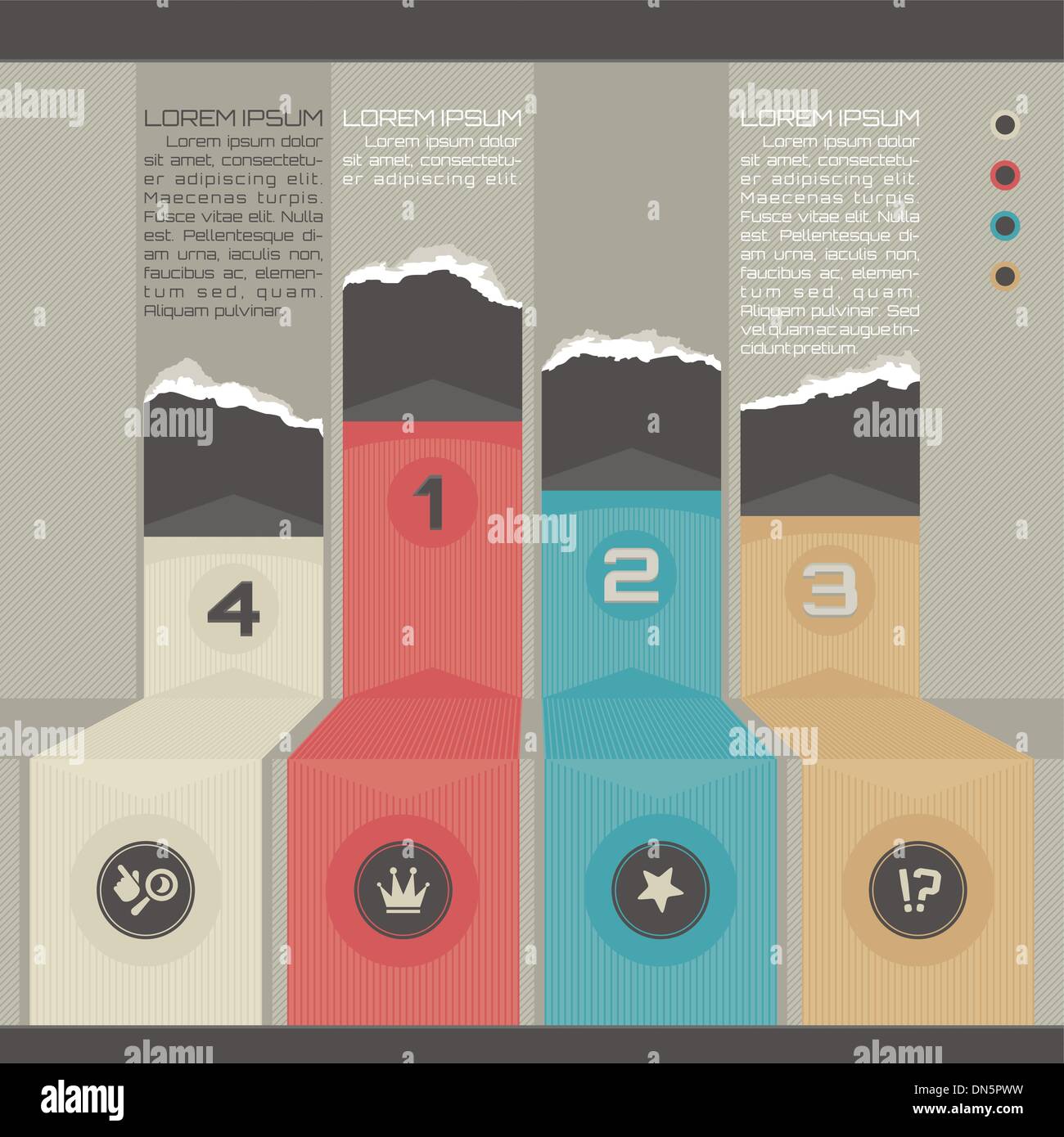 Modèle infographique moderne Illustration de Vecteur