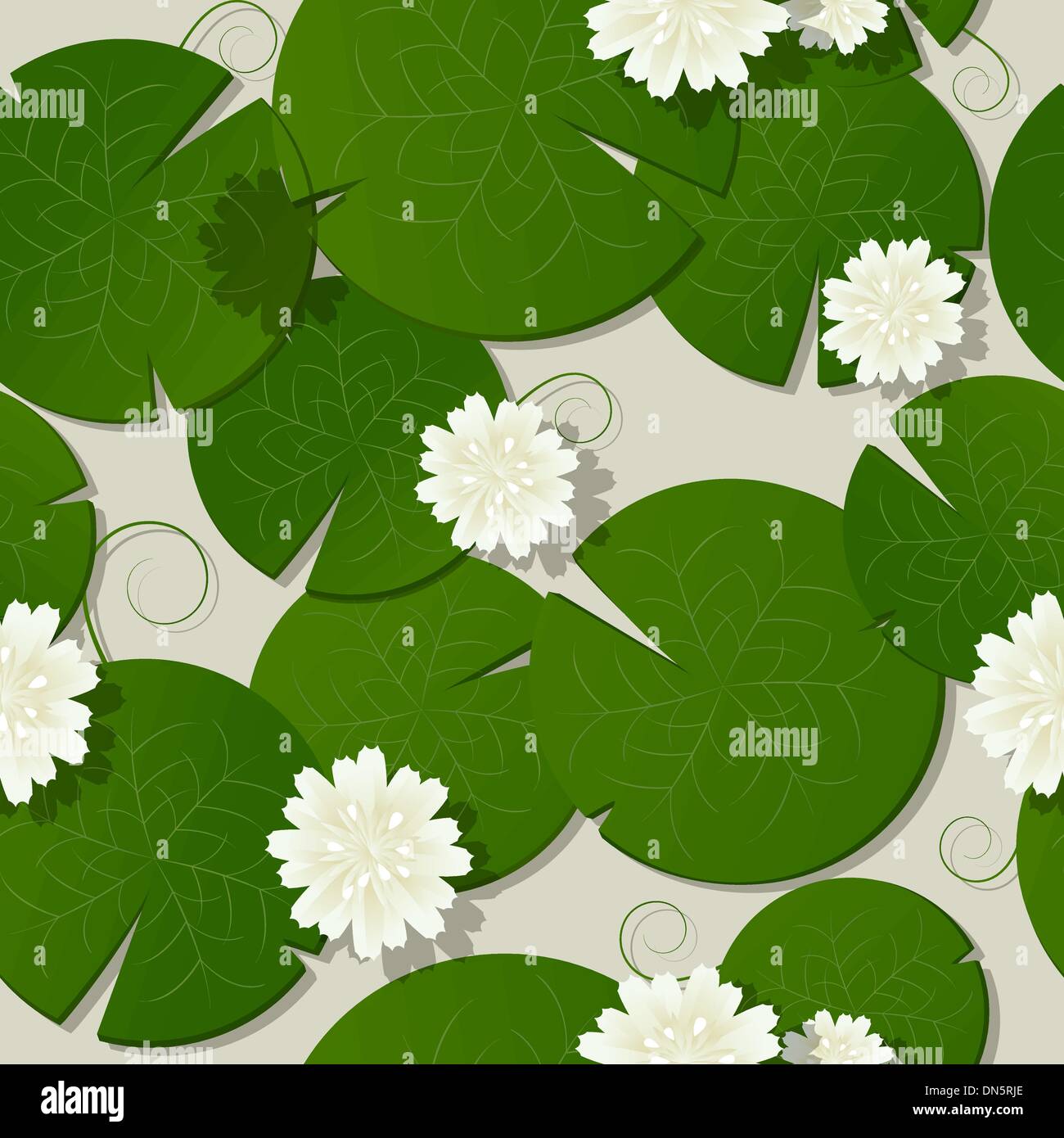Water Lilies design Illustration de Vecteur
