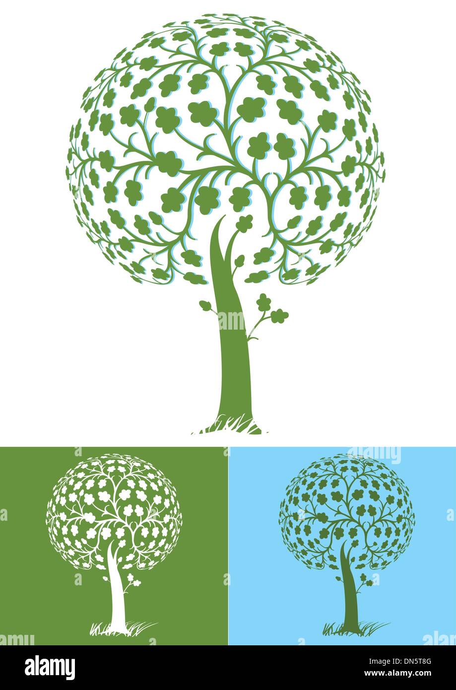 arbre stylisé Illustration de Vecteur