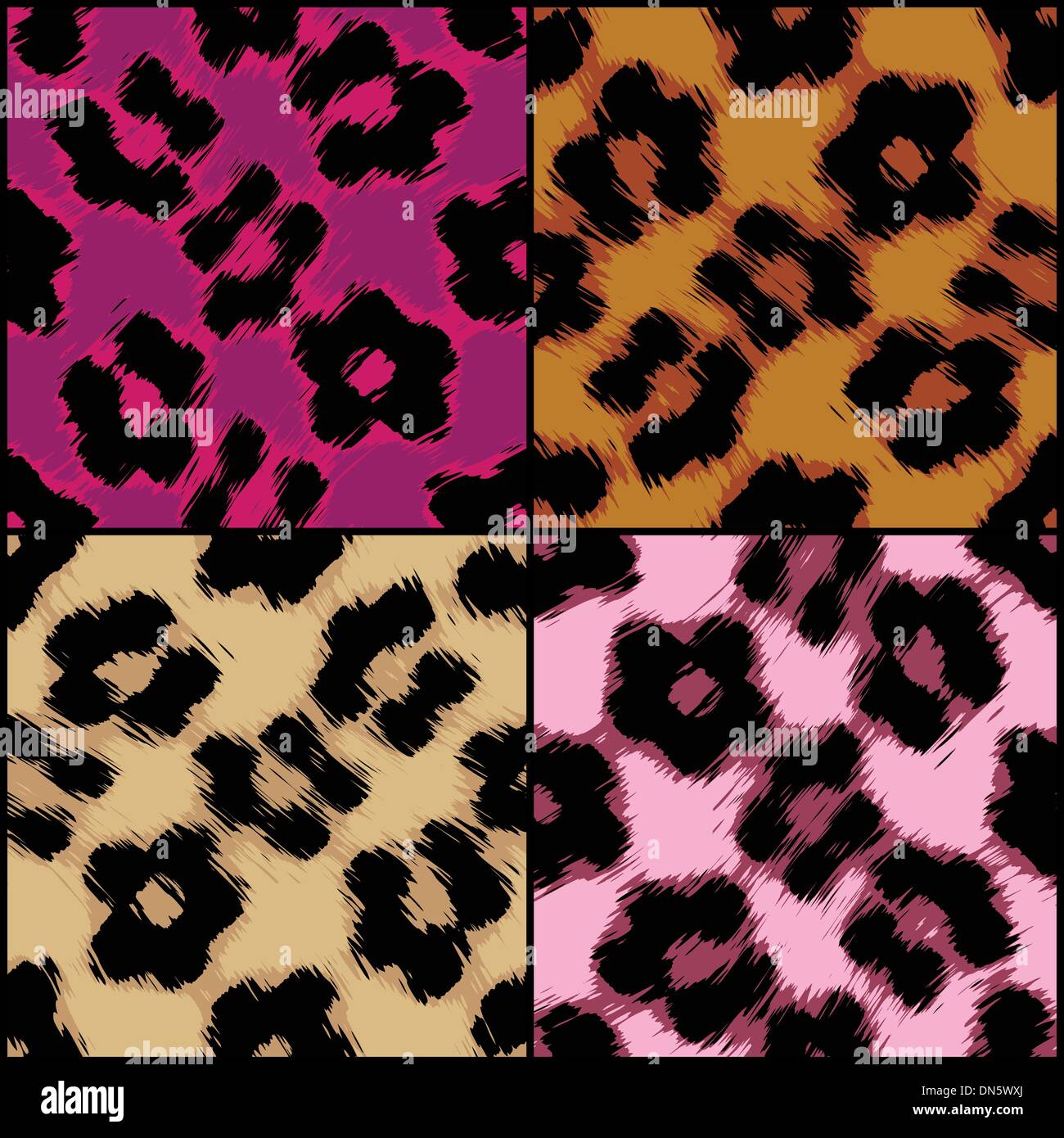Seamless Textures Imprimé léopard Illustration de Vecteur