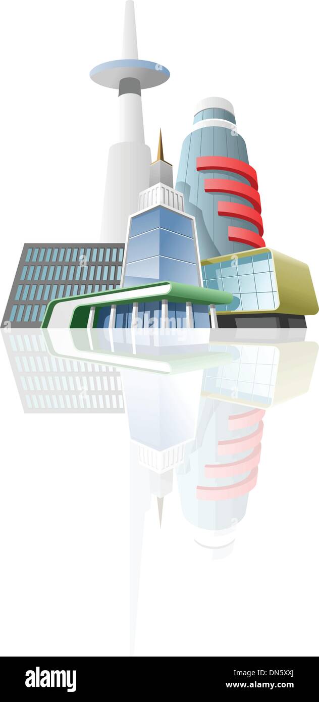 Megapolis Illustration de Vecteur