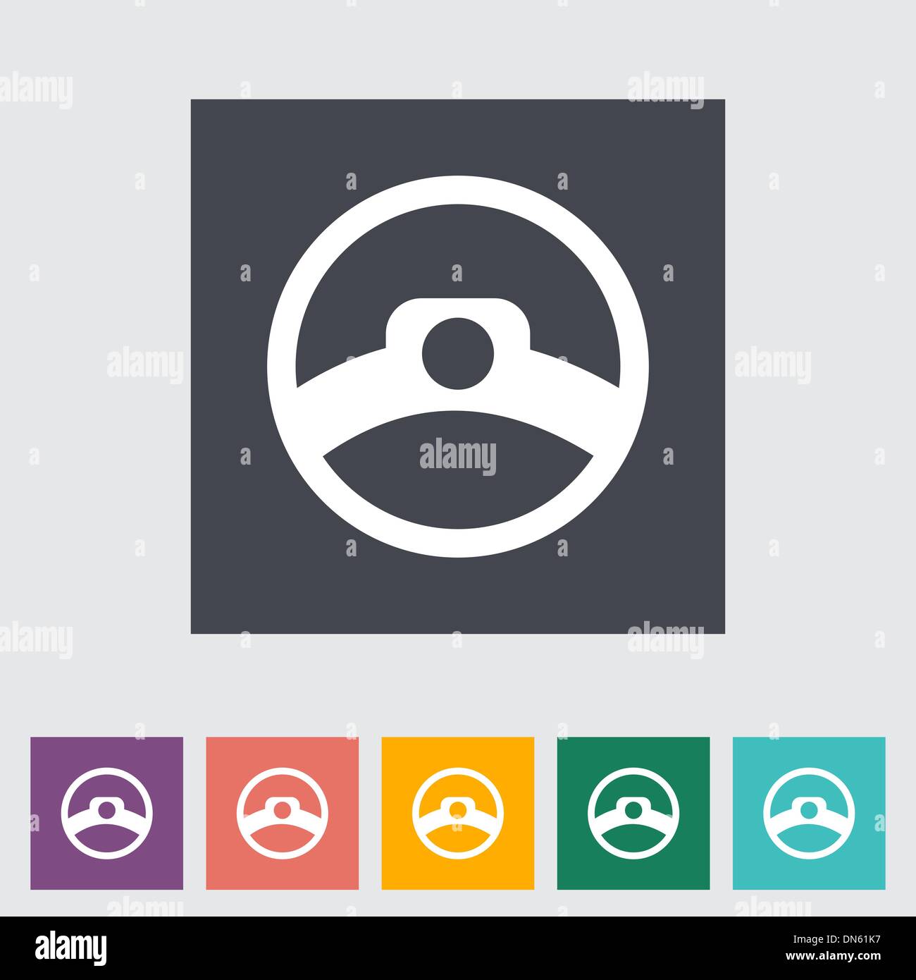 Volant de direction Illustration de Vecteur