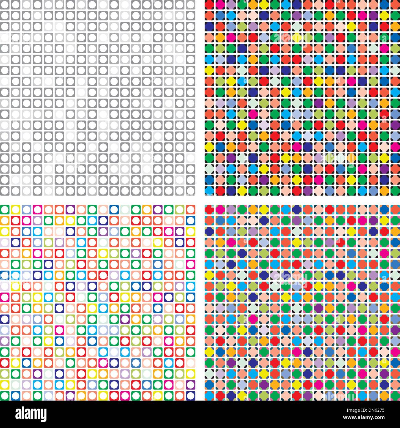 Vector set d'abstract backgrounds carreaux colorés Illustration de Vecteur