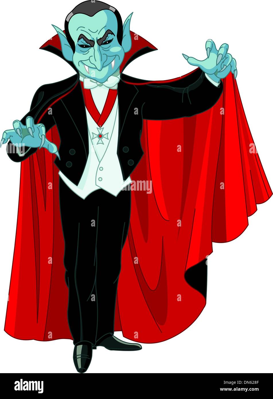 Caricature compte Dracula Illustration de Vecteur