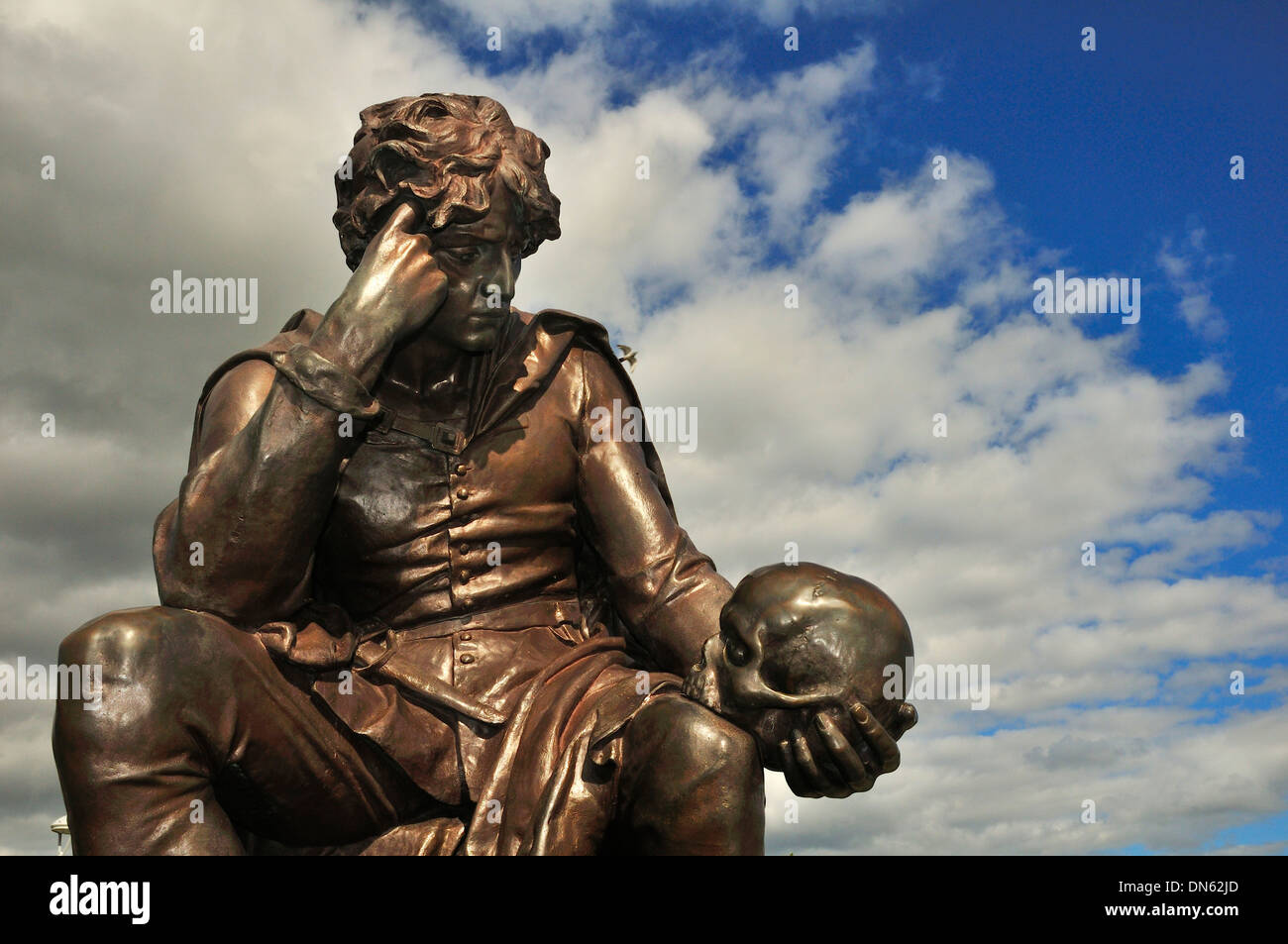 Statue de hameau, Stratford-upon-Avon, Warwickshire, Angleterre, Royaume-Uni Banque D'Images