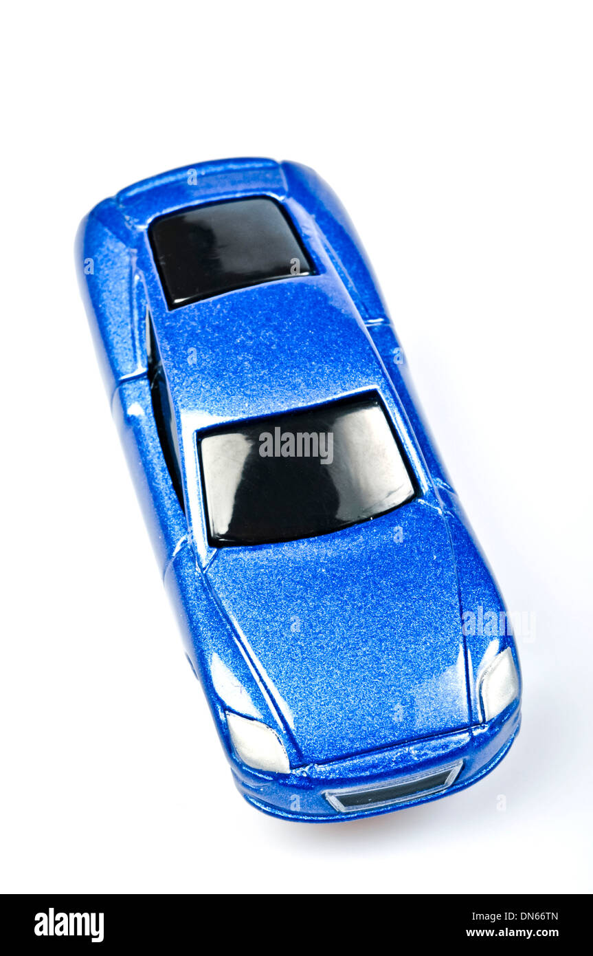Jouet voiture modèle bleu Banque D'Images