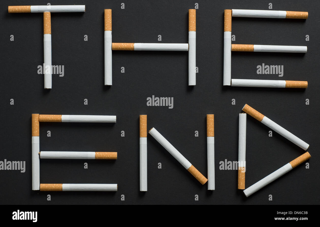Image conceptuelle du décès fumeur Banque D'Images