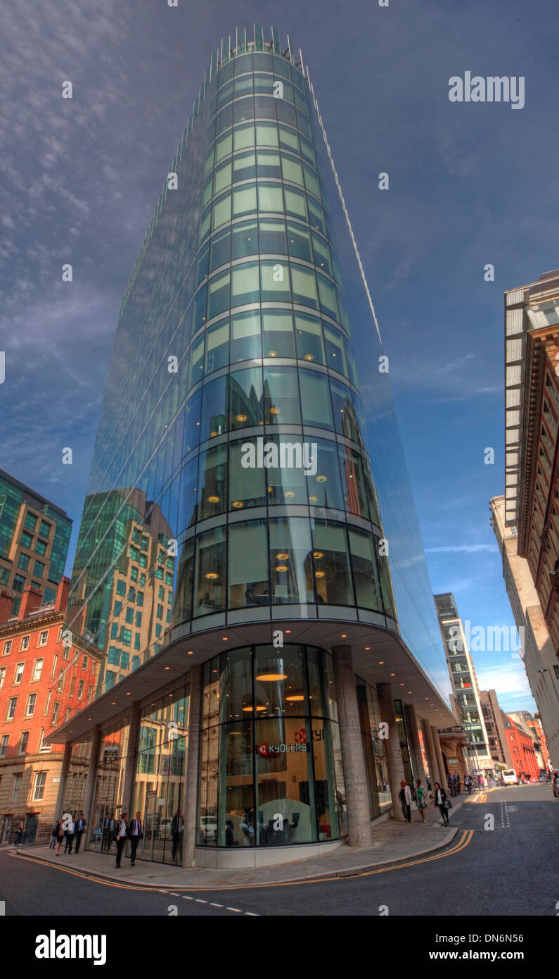 Immeuble de bureaux Manchester Kyocera, Chancery place, Brown St / Upper King Street conservation Area, Manchester, Angleterre, Royaume-Uni, M2 4DU Banque D'Images