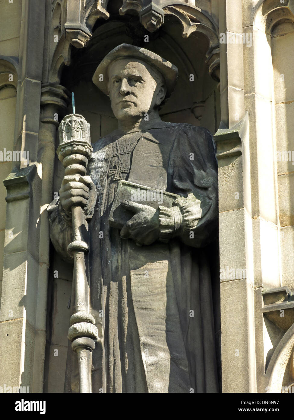 James Moorhouse Statue de la Cathédrale de Manchester England UK Banque D'Images