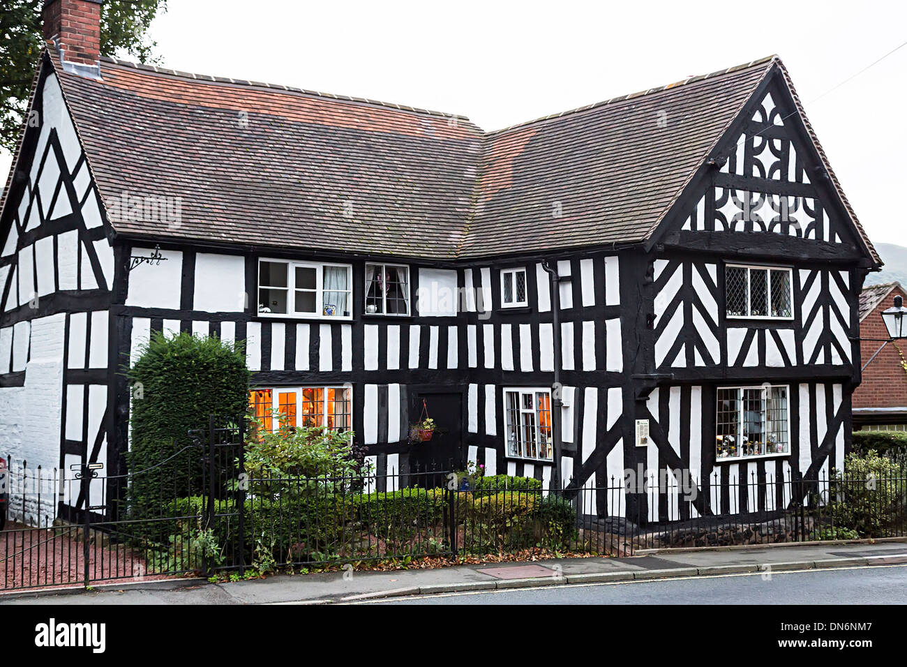 Maison à colombages de style Tudor, Church Stretton, Shropshire Banque D'Images