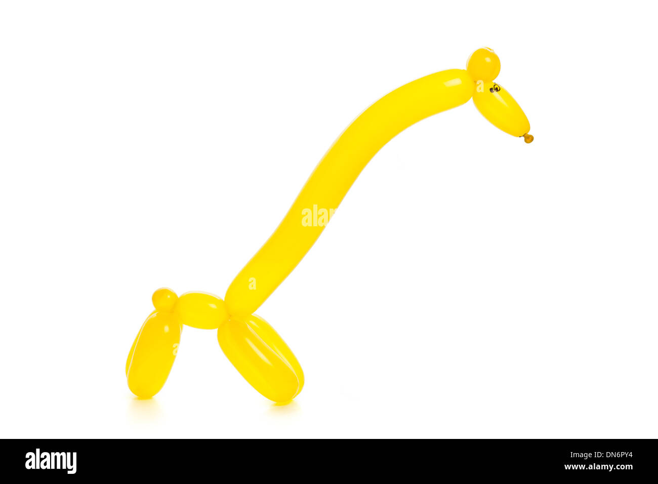 Ballon jaune giraffe Animal Banque D'Images