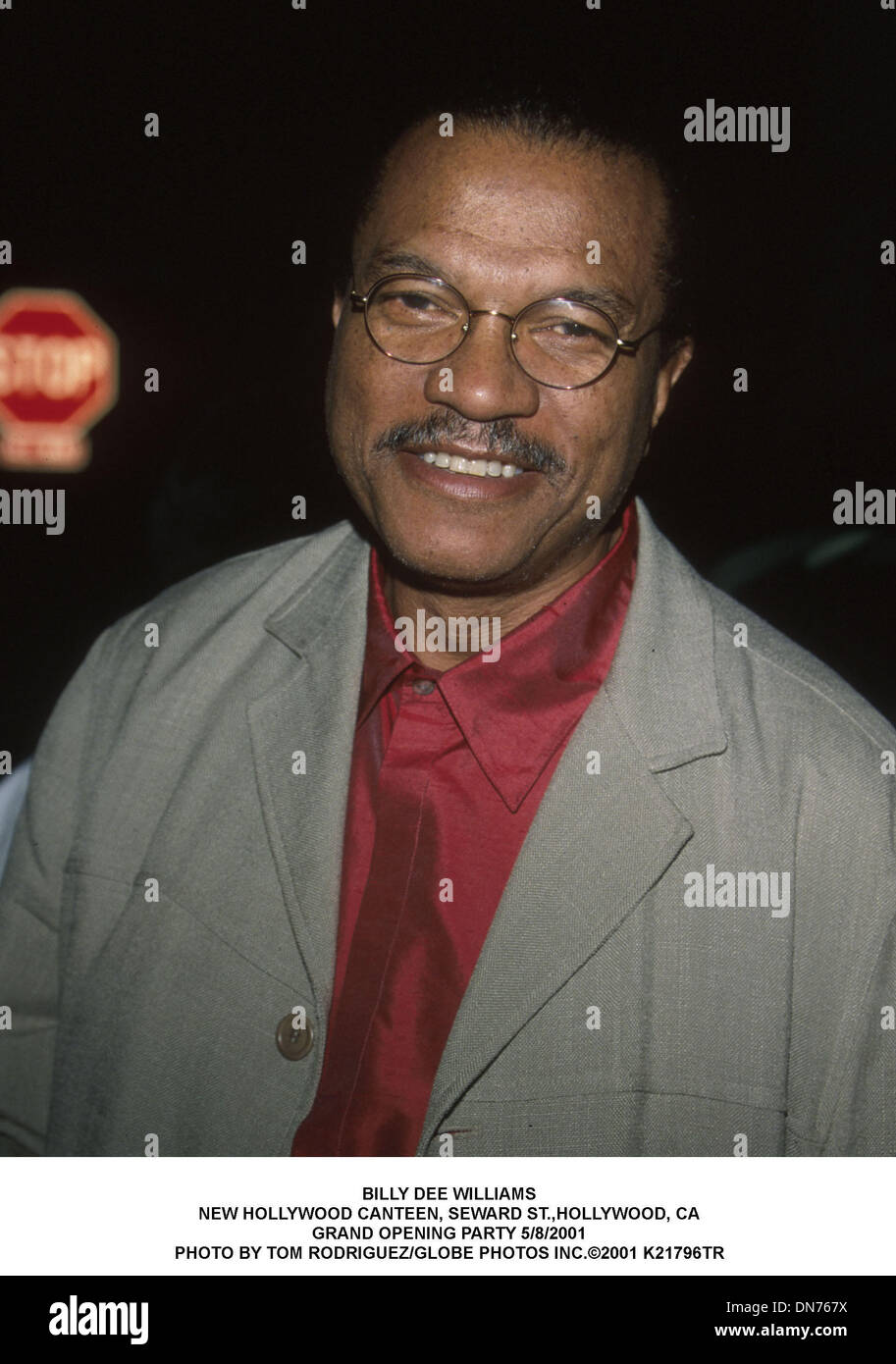 8 mai 2001 - Billy Dee Williams.NOUVEL HOLLYWOOD CANTEEN, SEWARD ST.,Hollywood, CA.Grand Opening Party 5/8/2001. TOM RODRIGUEZ/ 2001 K21796TR(Image Crédit : © Globe Photos/ZUMAPRESS.com) Banque D'Images