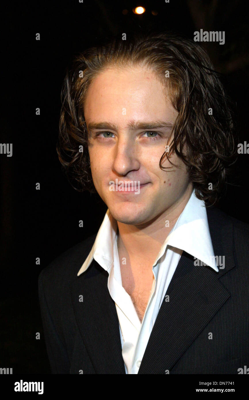 8 octobre 2002 - Hollywood, Californie, USA - K26565TR- BANG BANG you're dead première du film.PARAMOUNT THEATER, Hollywood, CA.OCT. 08 2002.BEN FOSTER. TOM RODRIGUEZ/(Image Crédit : © Globe Photos/ZUMAPRESS.com) Banque D'Images