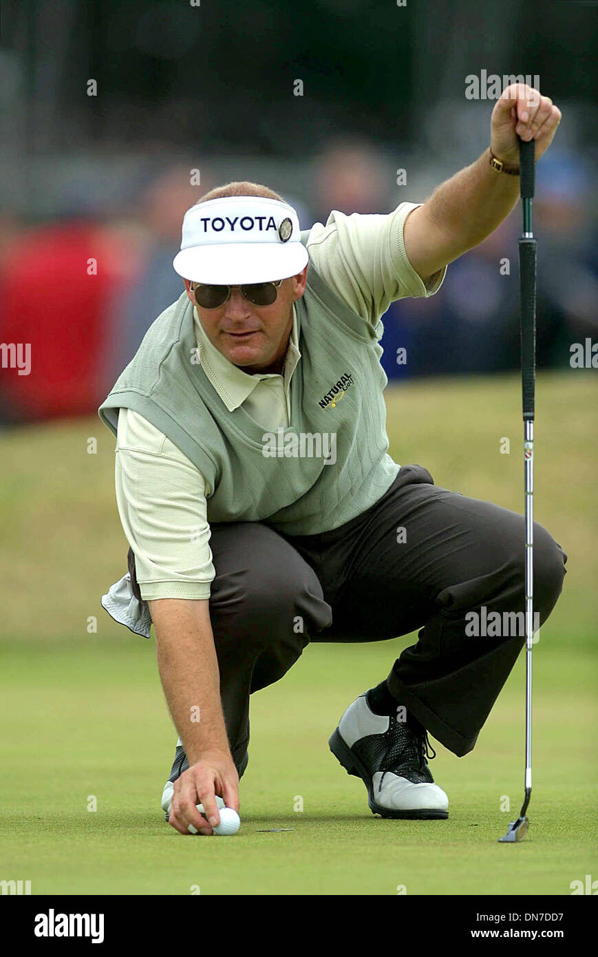 SANDY LYLE..21/07/2001.DI1. Banque D'Images