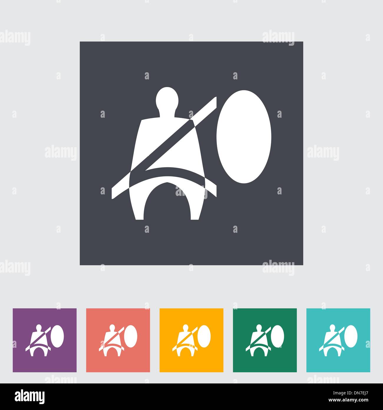 Ceinture de sécurité Illustration de Vecteur