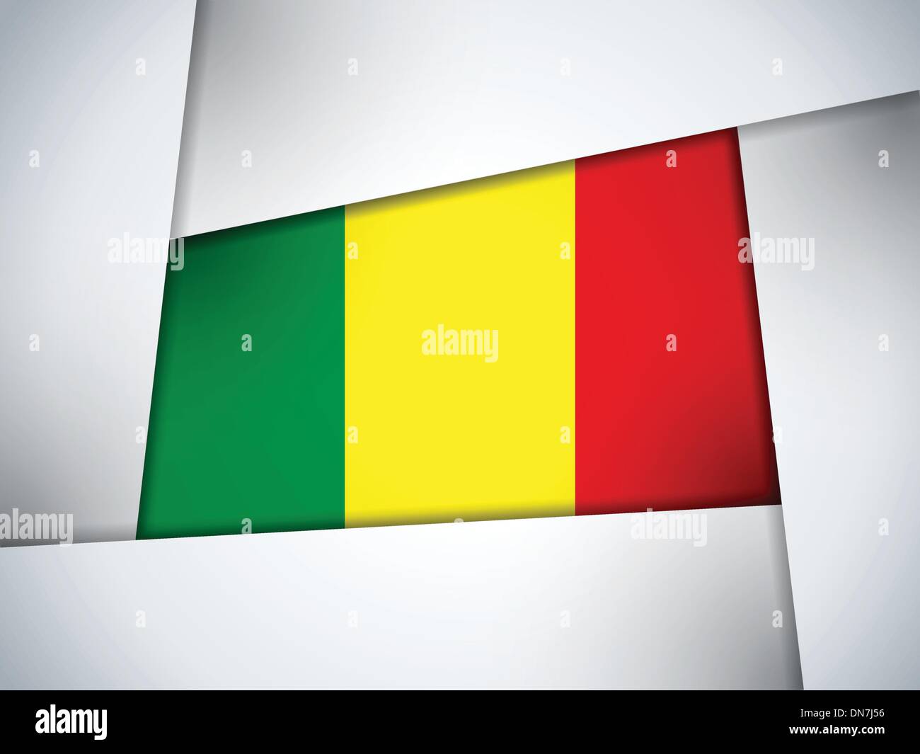 Mali drapeau du pays d'arrière-plan géométrique Illustration de Vecteur