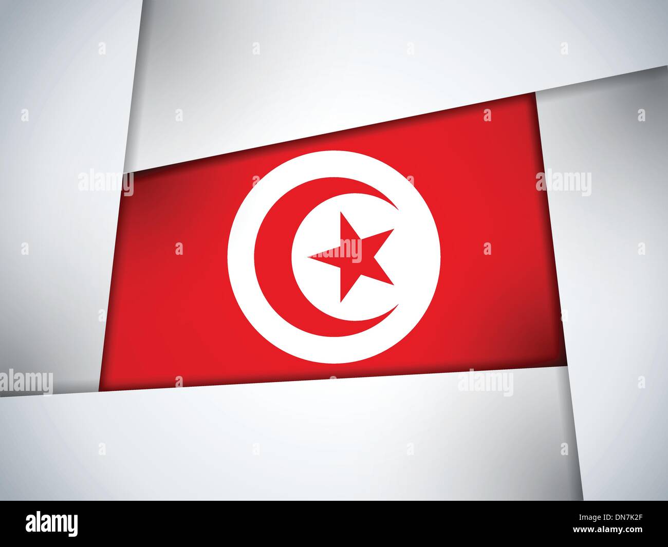 Tunisie drapeau du pays d'arrière-plan géométrique Illustration de Vecteur