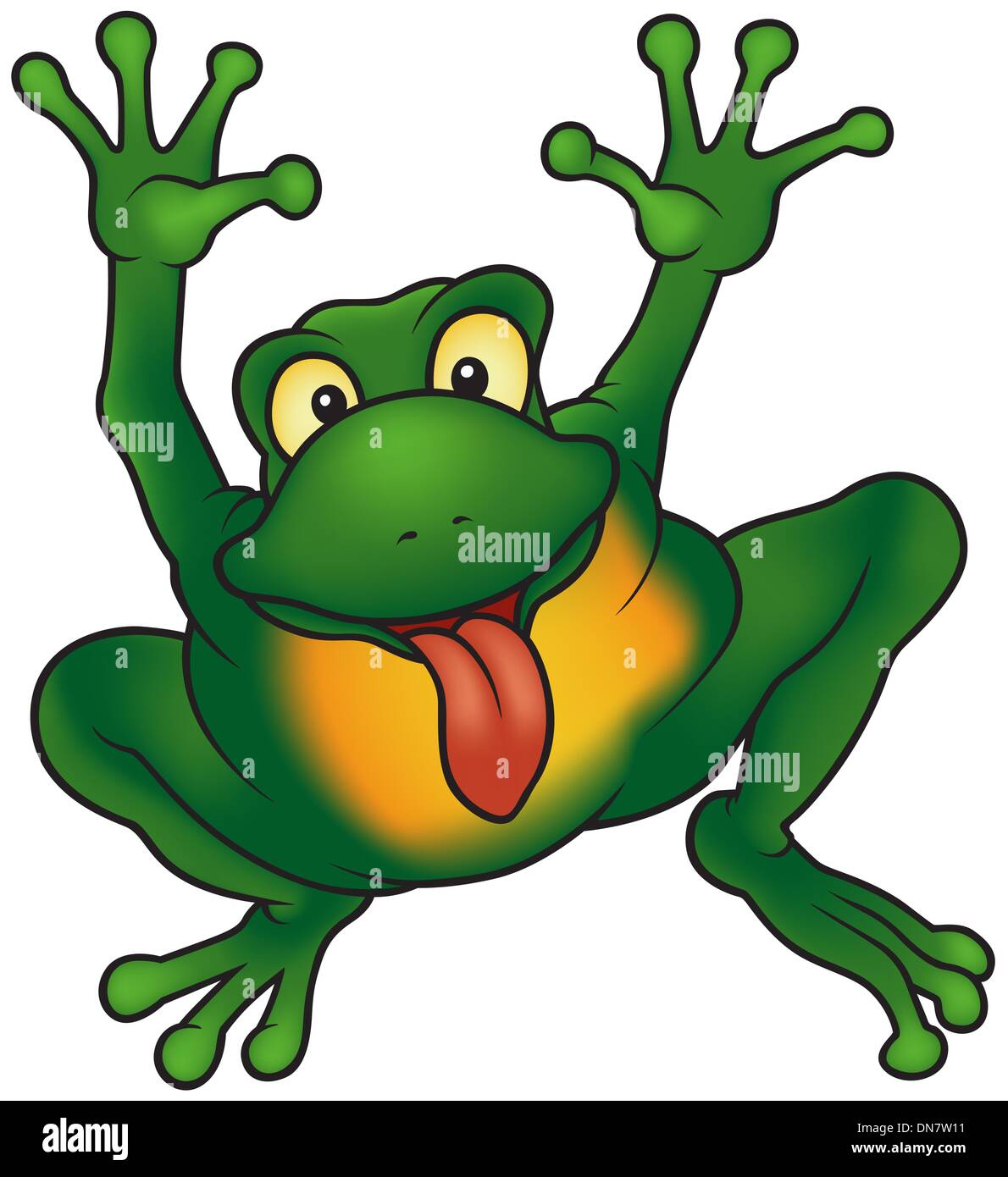 Grenouille heureuse Banque de photographies et d’images à haute ...