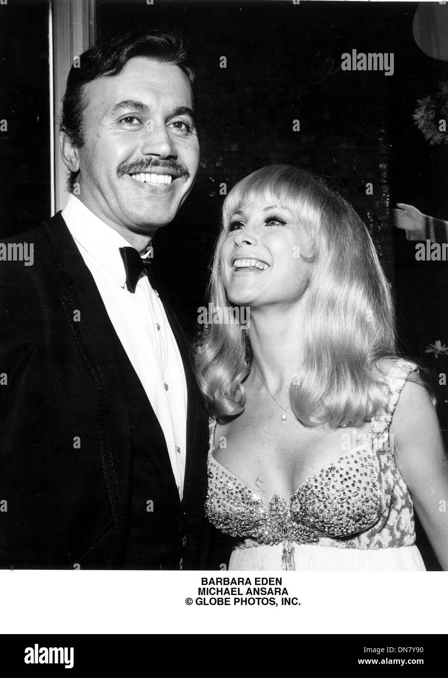 27 juin 2001 - BARBARA EDEN .MICHAEL ANSARA.(Image Crédit : © Globe Photos/ZUMAPRESS.com) Banque D'Images