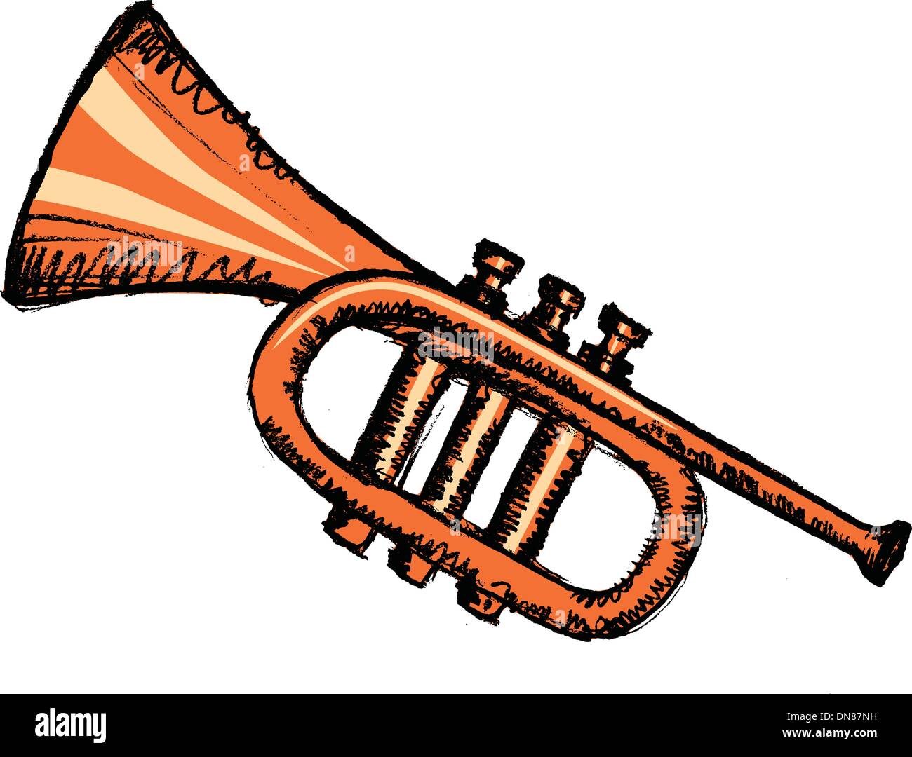 Horn musical instrument Banque de photographies et d’images à haute ...