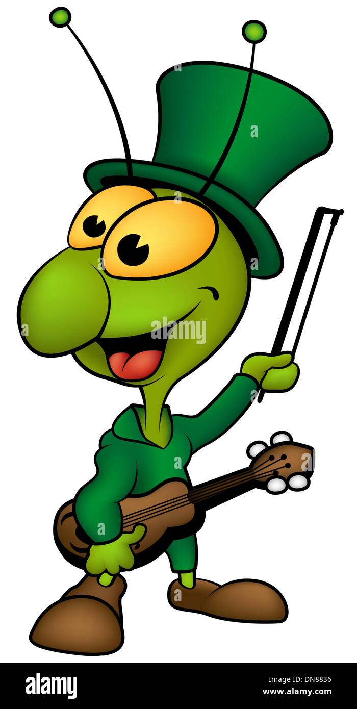 Cigale Illustration de Vecteur