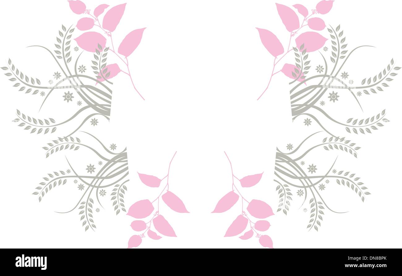 Valentine et banner Illustration de Vecteur