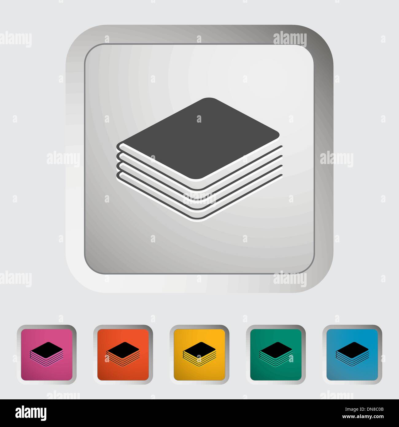 Livre. Seule icône. Illustration de Vecteur