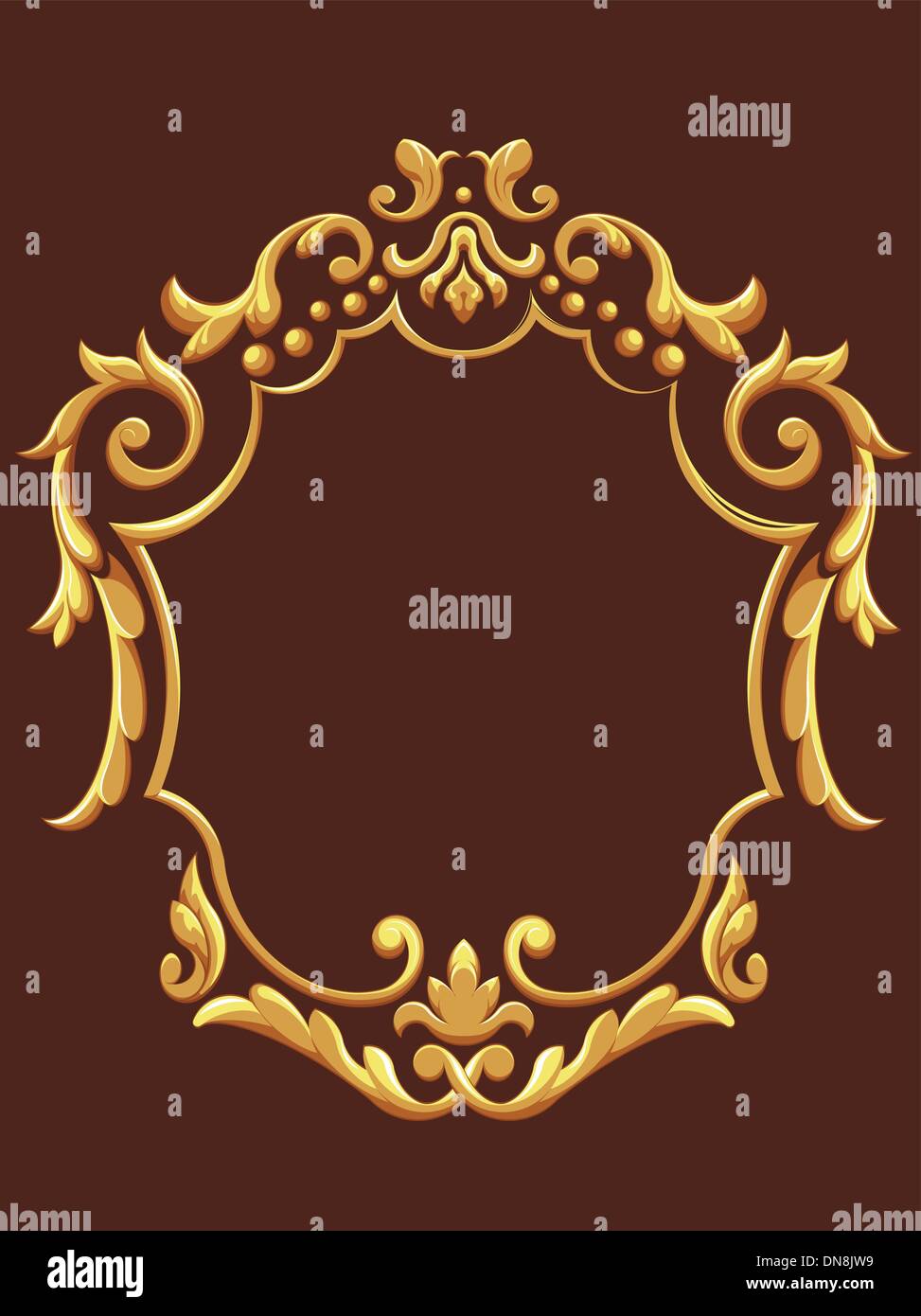 Golden Royal Ornament Illustration de Vecteur