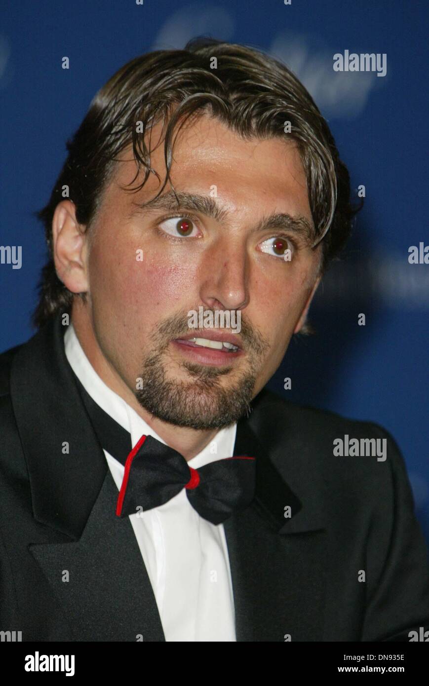 14 mai 2002 - Goran Ivanisevic (Tennis, dernier vainqueur de Wimbledon, Croatie).Laureus Awards.Grimaldi Forum, Monaco, Monte-Carlo, 5/14. Alec Michael.Â© 2002.(Image Crédit : © Globe Photos/ZUMAPRESS.com) Banque D'Images