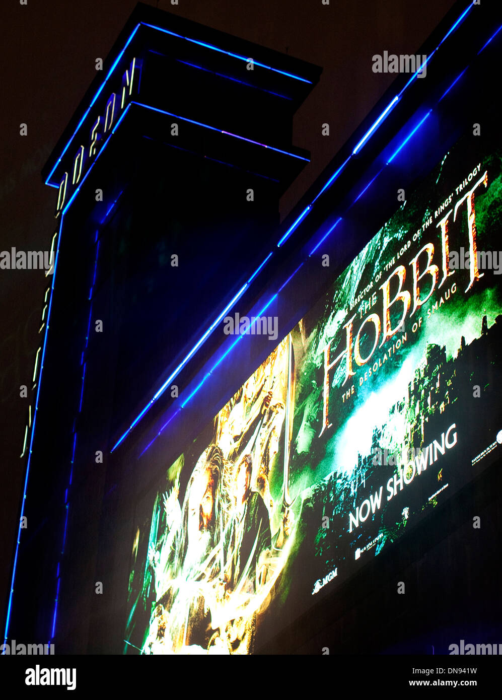 'Le Hobbit - la désolation de Smaug" à l'Odeon Leicester Square, Londres Banque D'Images