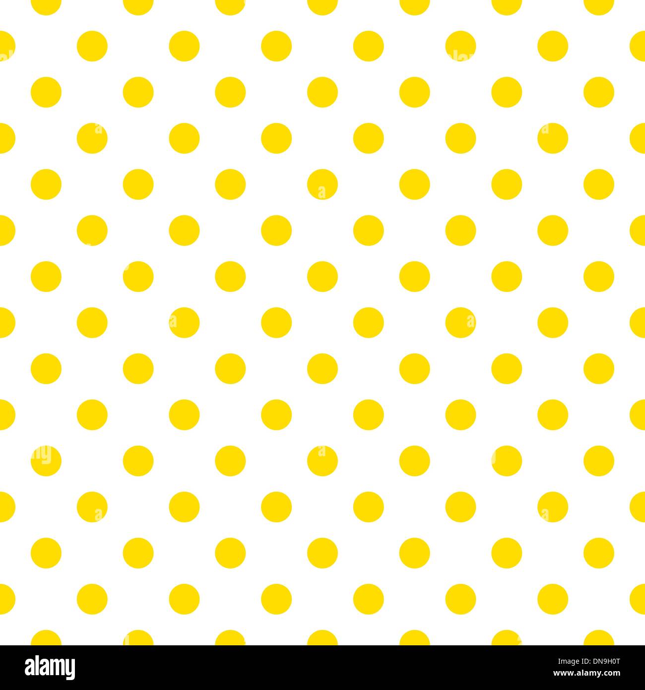 Modèle vectoriel continu avec sunny pois jaune sur un fond blanc. Illustration de Vecteur
