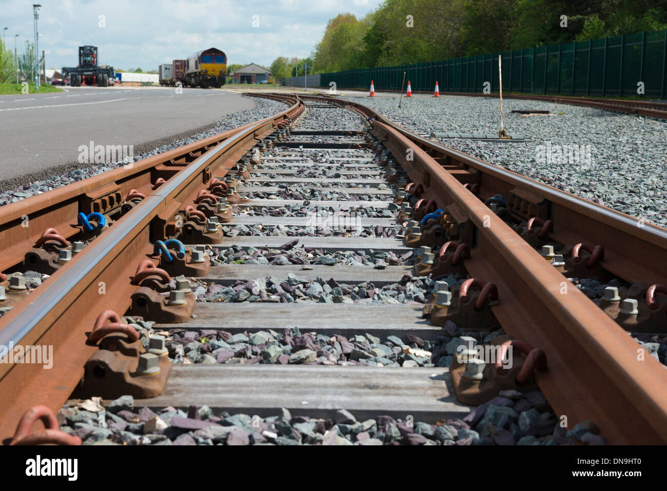 Voie de train Banque D'Images