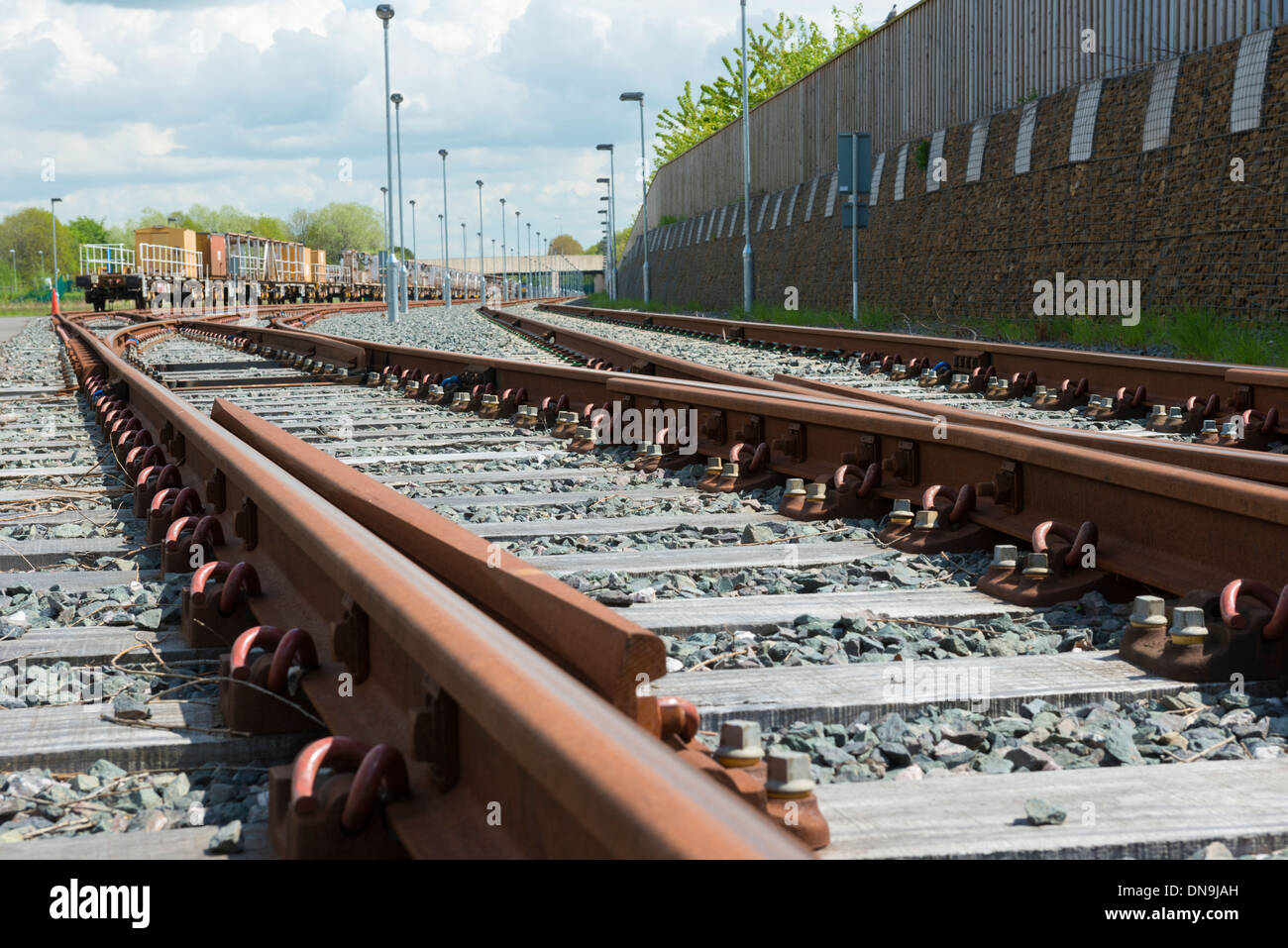 Voie de train Banque D'Images