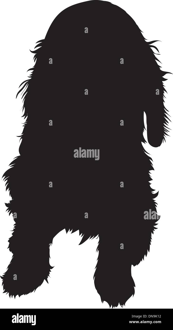 Silhouette de chien Illustration de Vecteur