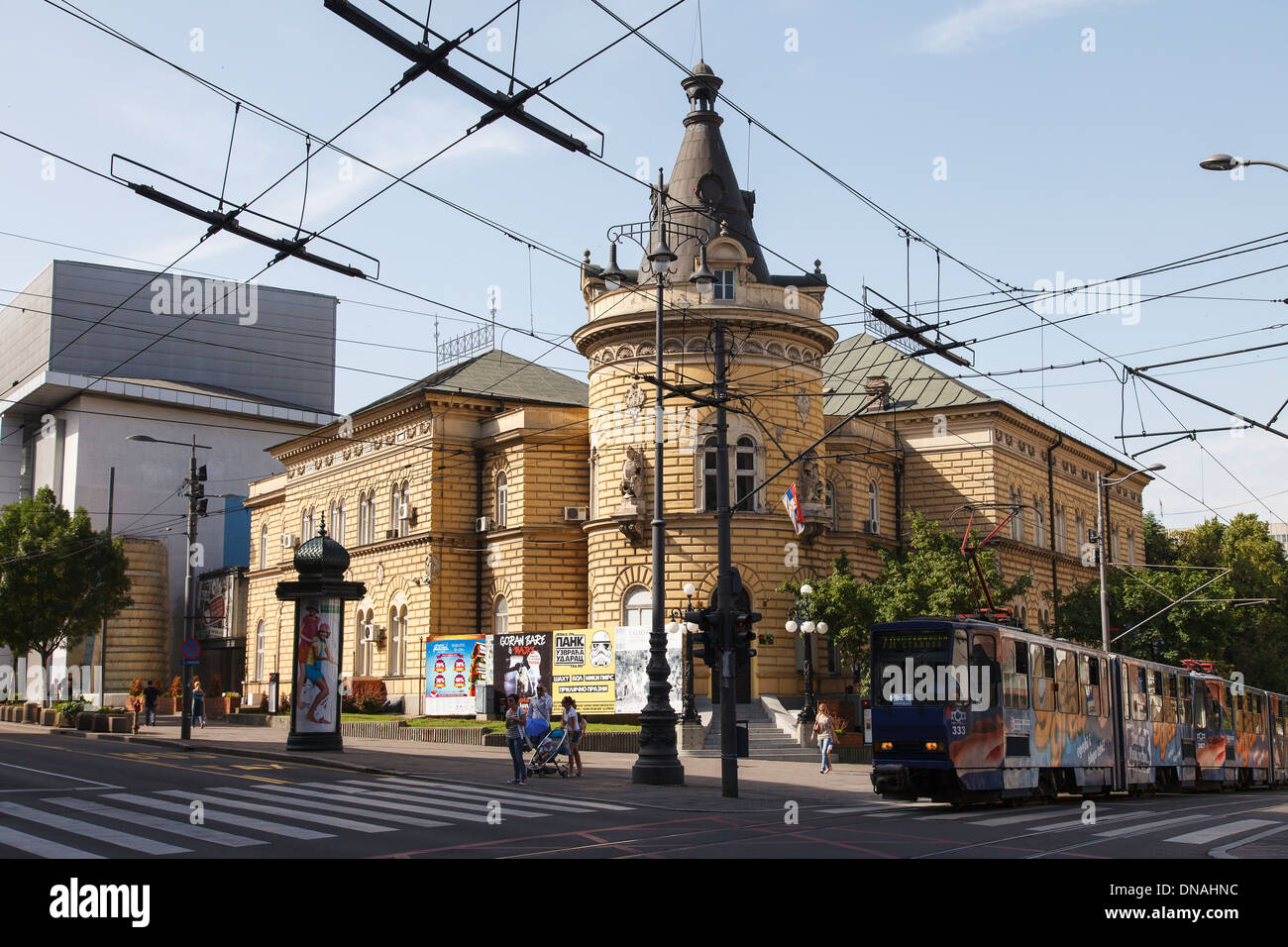 Street, Belgrade, Serbie Banque D'Images