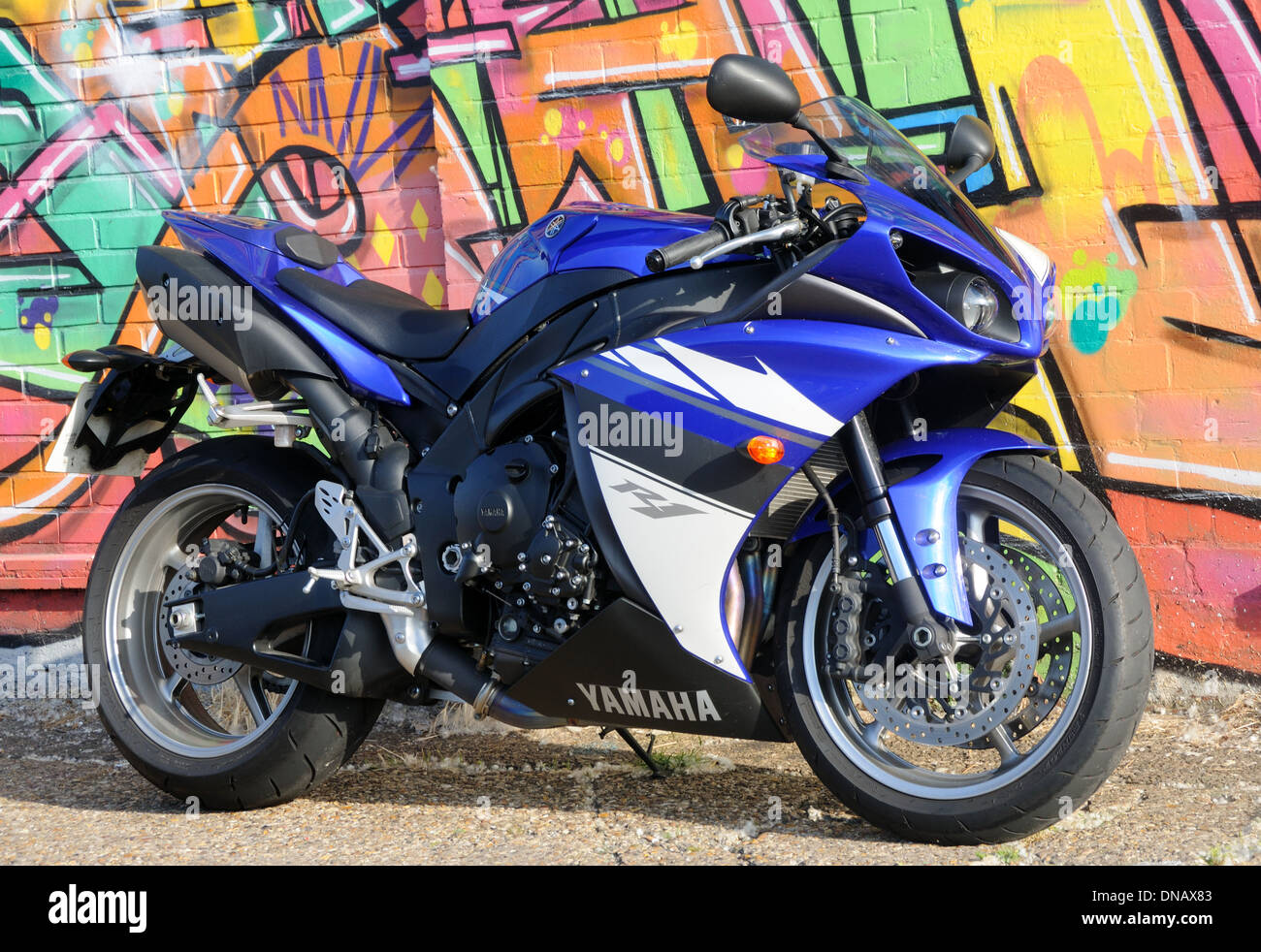 2009 Yamaha YZF-R1 motorcycle Banque D'Images