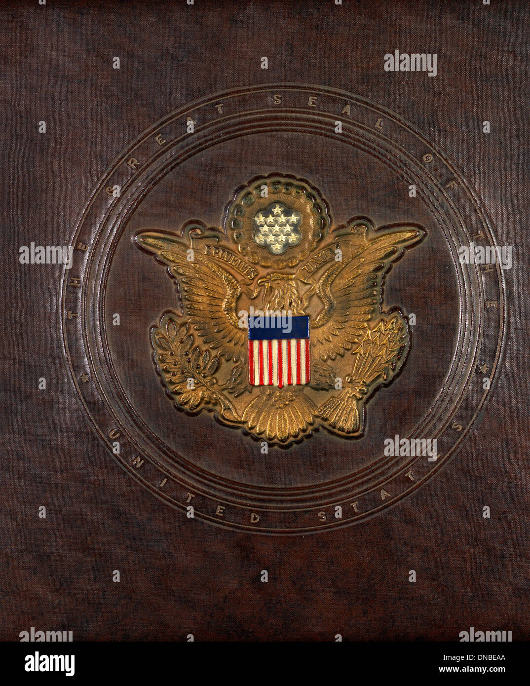 Grand sceau des États-Unis, Close Up Banque D'Images