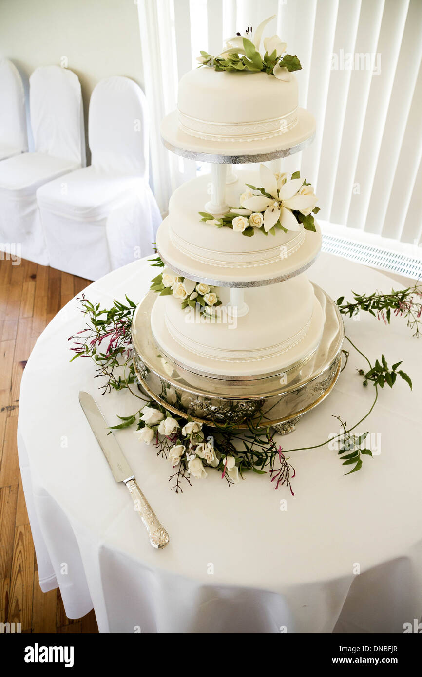 Gâteau de mariage Banque D'Images