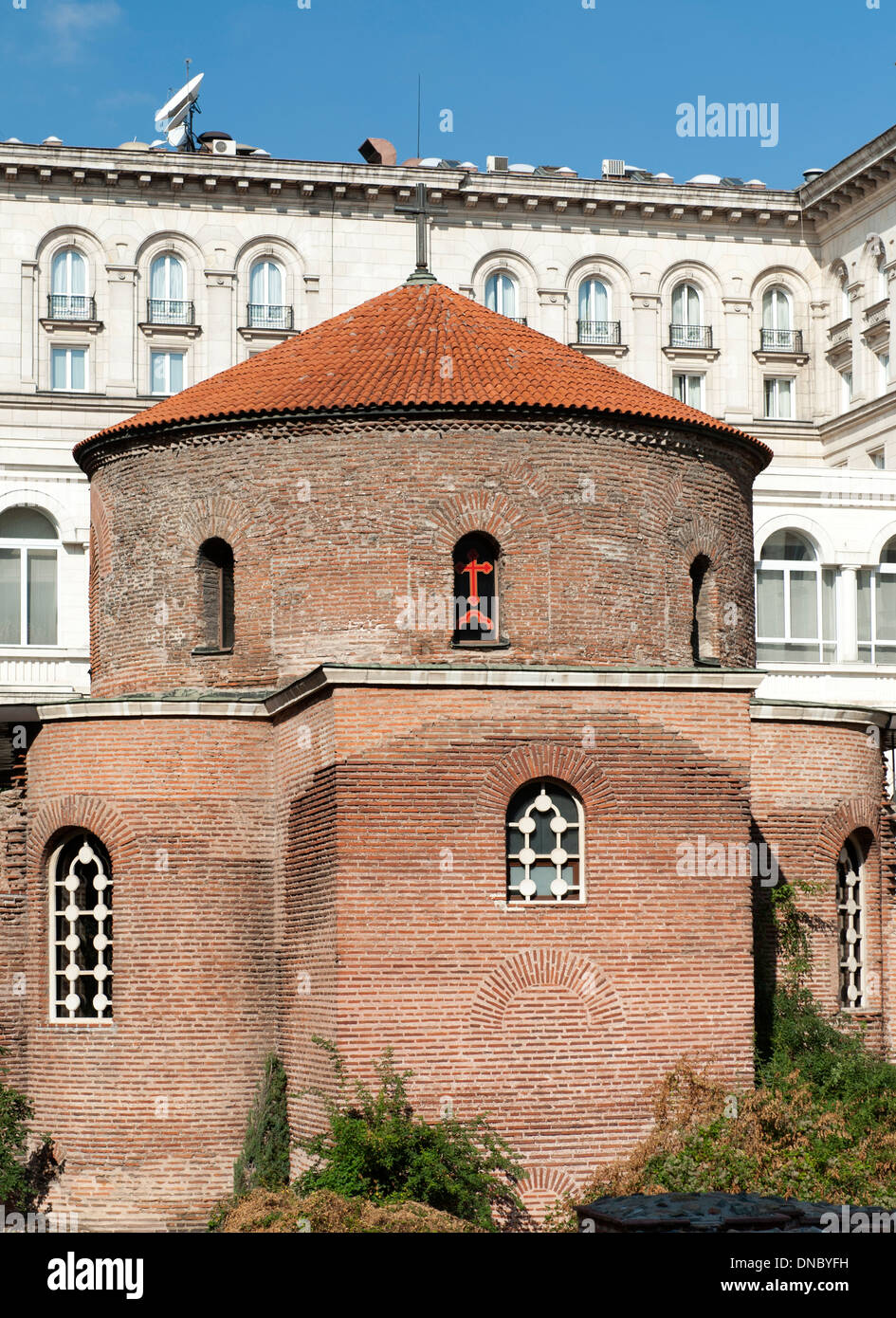 L'église de St George (la rotonde), considéré comme le plus ancien bâtiment de Sofia, capitale de la Bulgarie. Banque D'Images