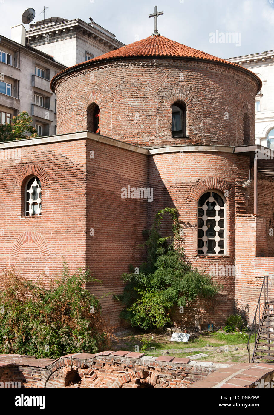 L'église de St George (la rotonde), considéré comme le plus ancien bâtiment de Sofia, capitale de la Bulgarie. Banque D'Images