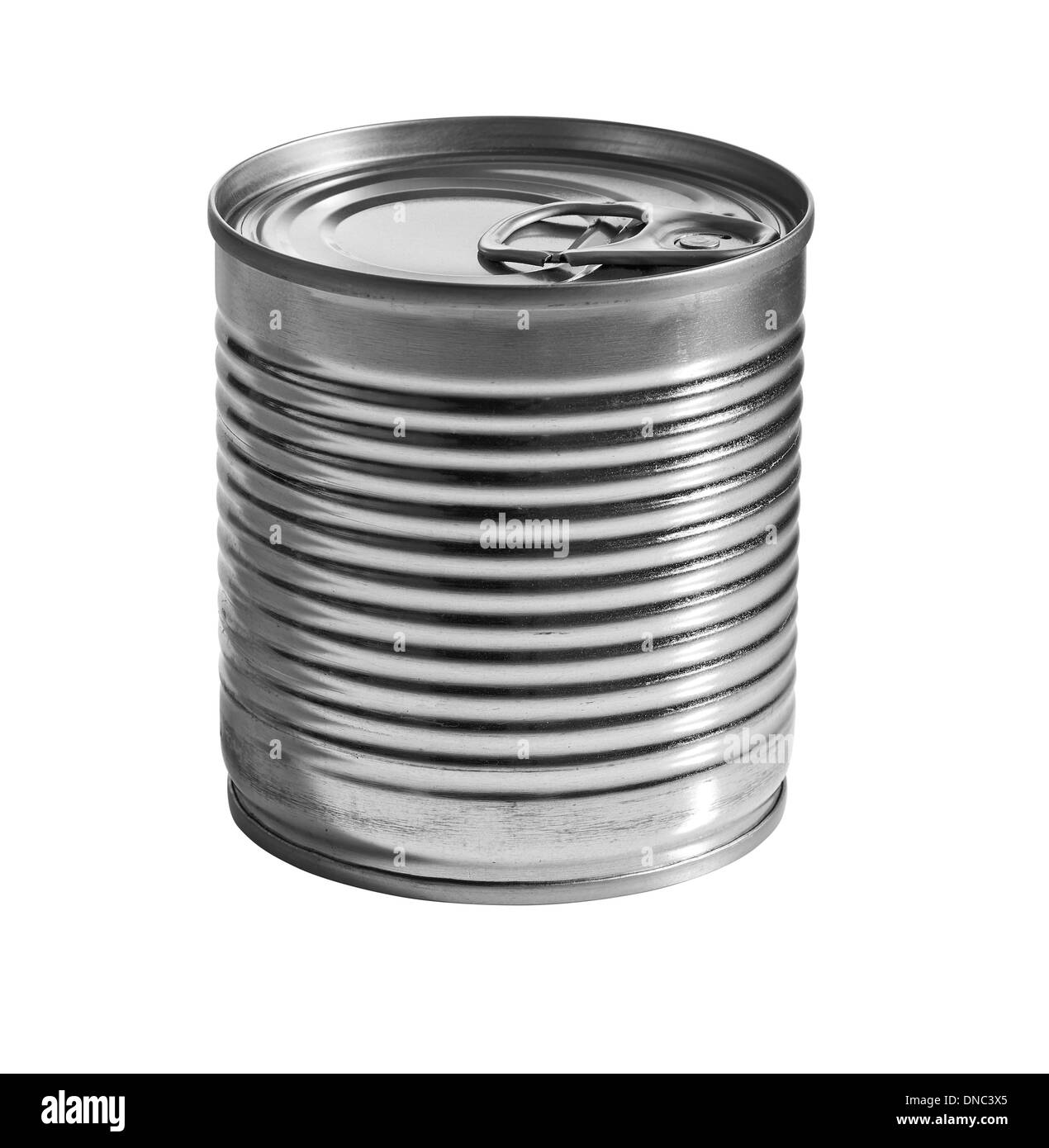 Une boîte d'argent isolé sur un fond blanc. clipping path Banque D'Images